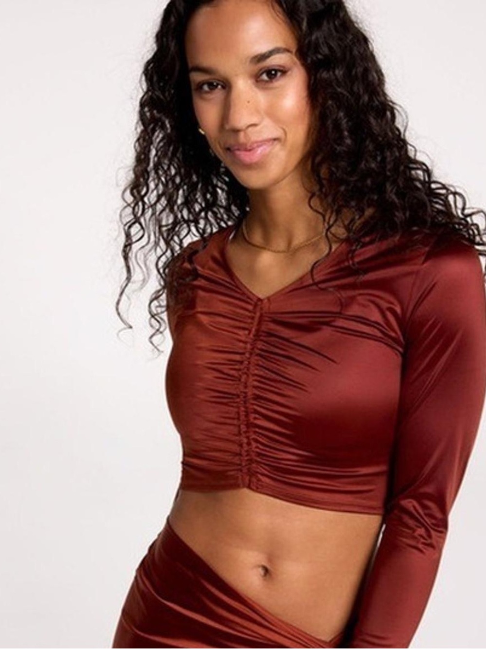 Calia Women’s Long Sleeve Ruched Rashguard